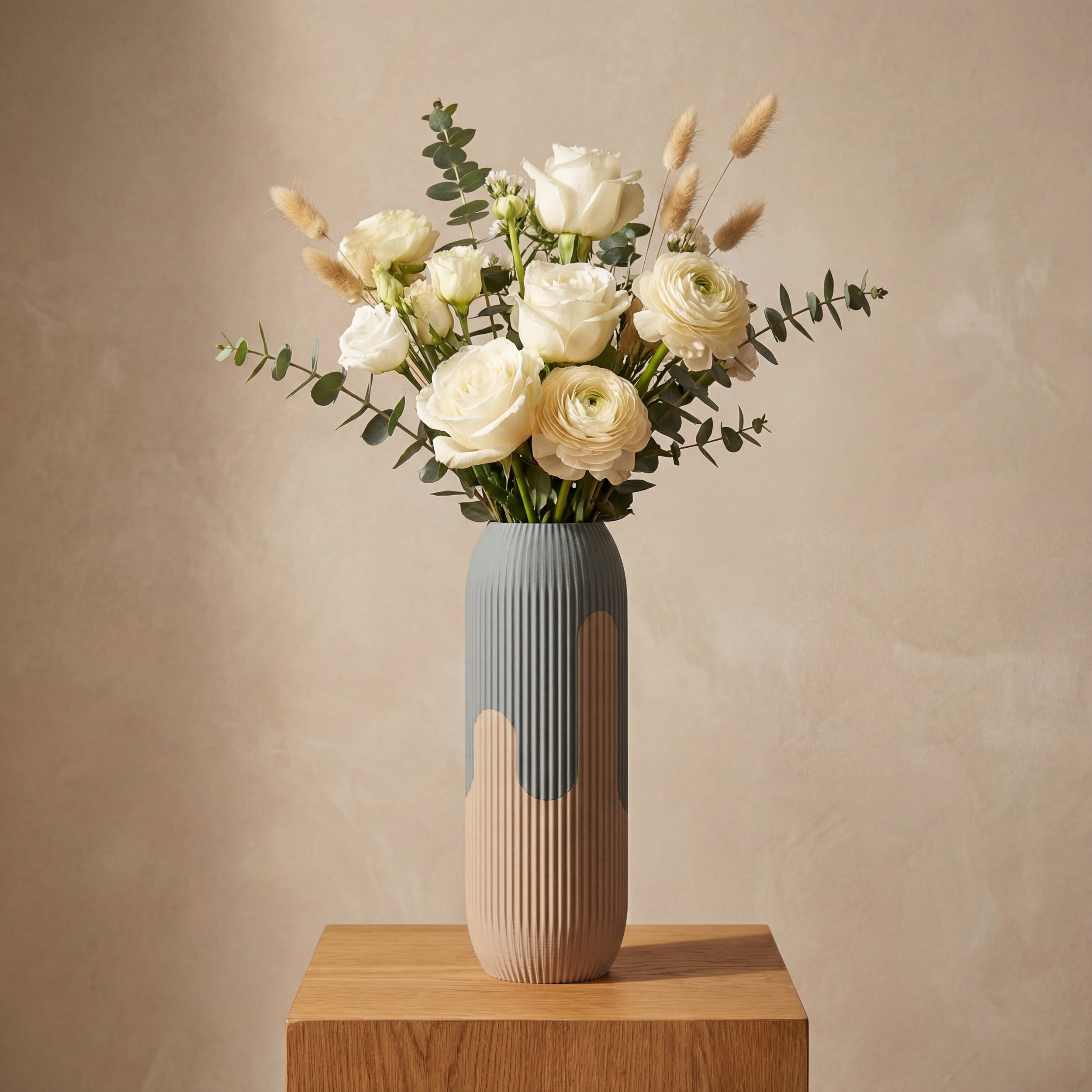 3D Printed Modular Fluted Vase