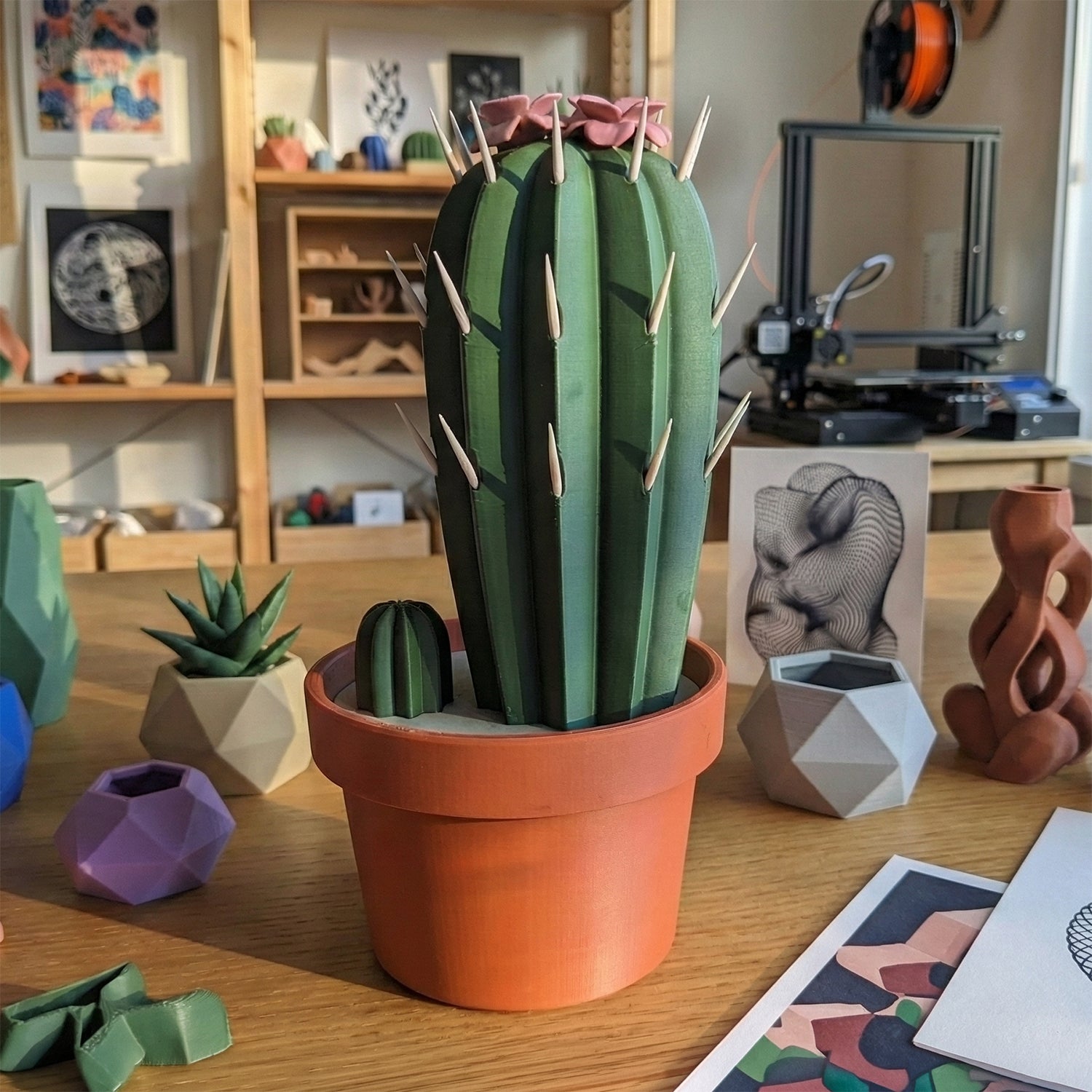 3D Printed Cactus Toothpick Dispenser