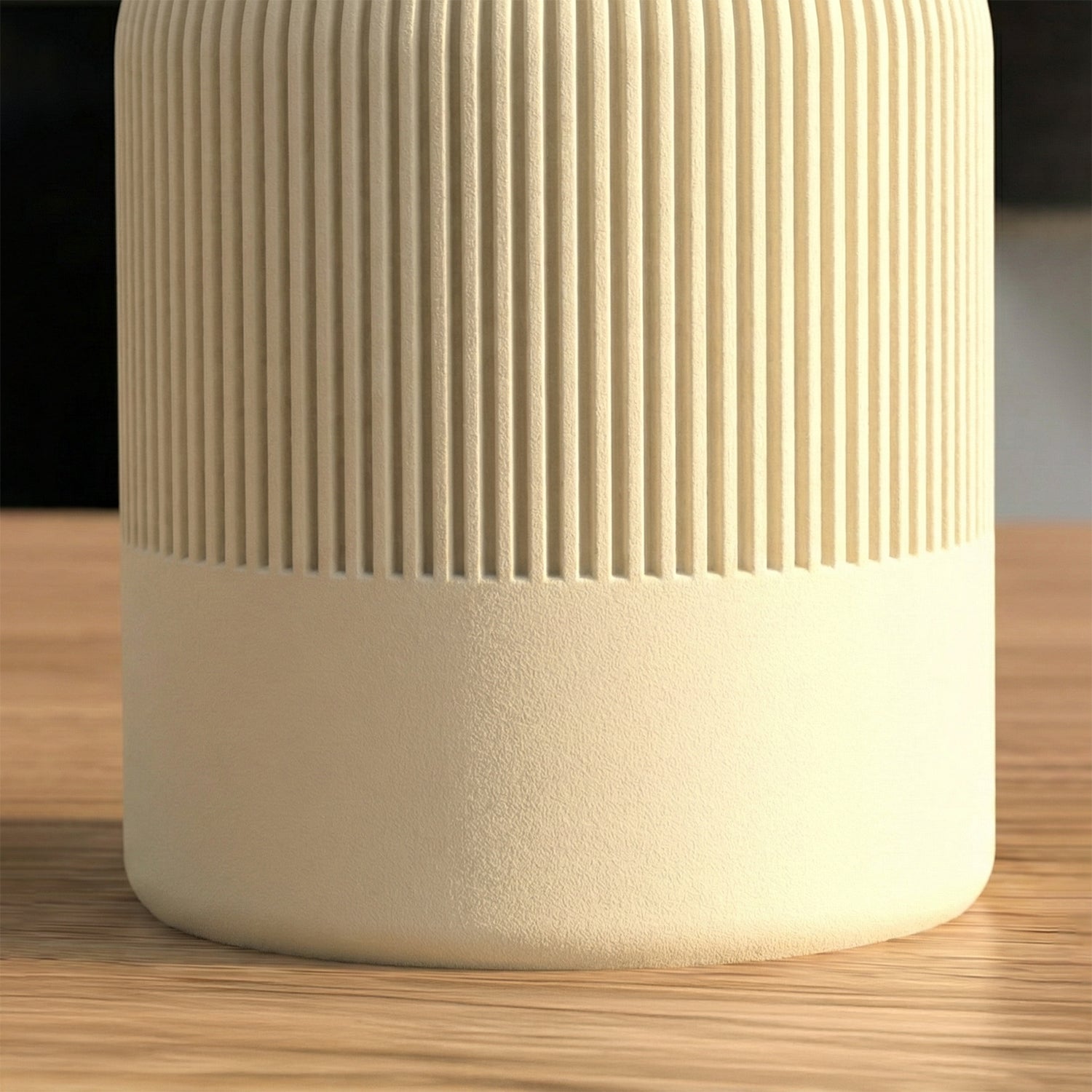 Fluted 3D Printed Vase