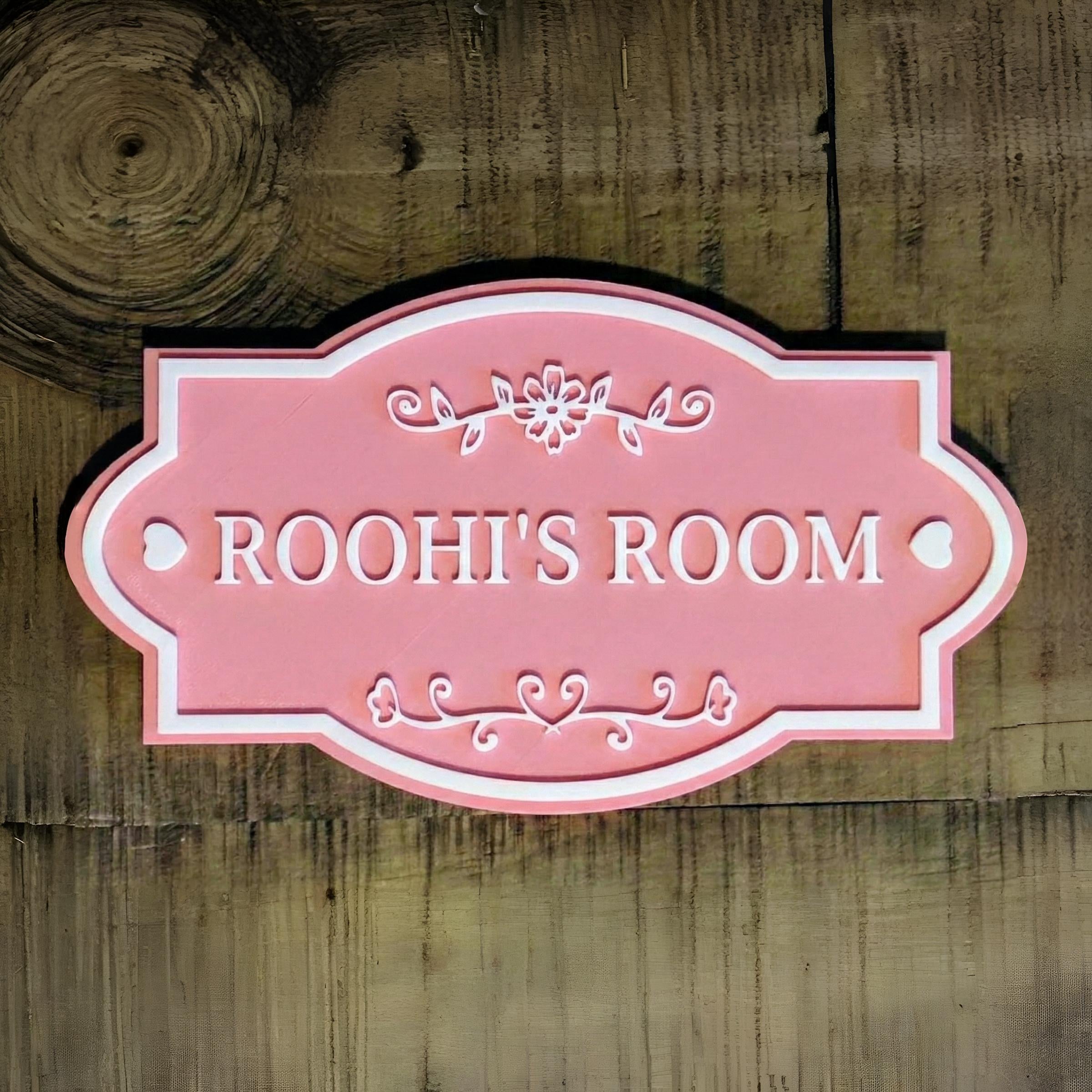 Custom Door Nameplate