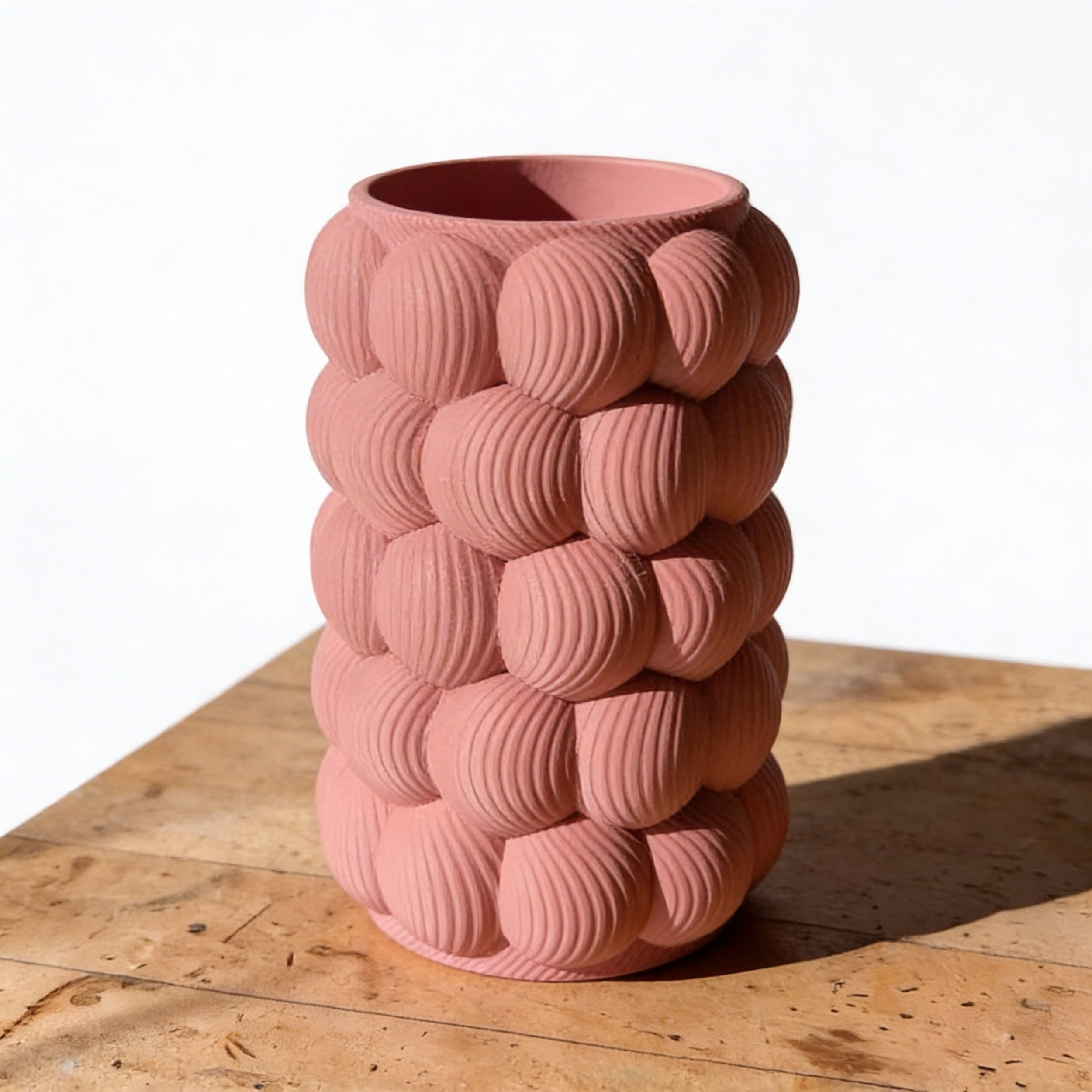 3D Printed Rippled Bubble Vase
