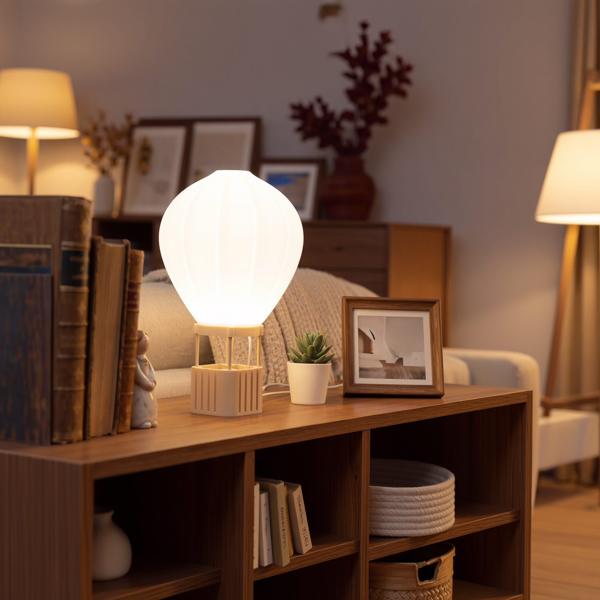 3D Printed Hot Air Balloon Lamp