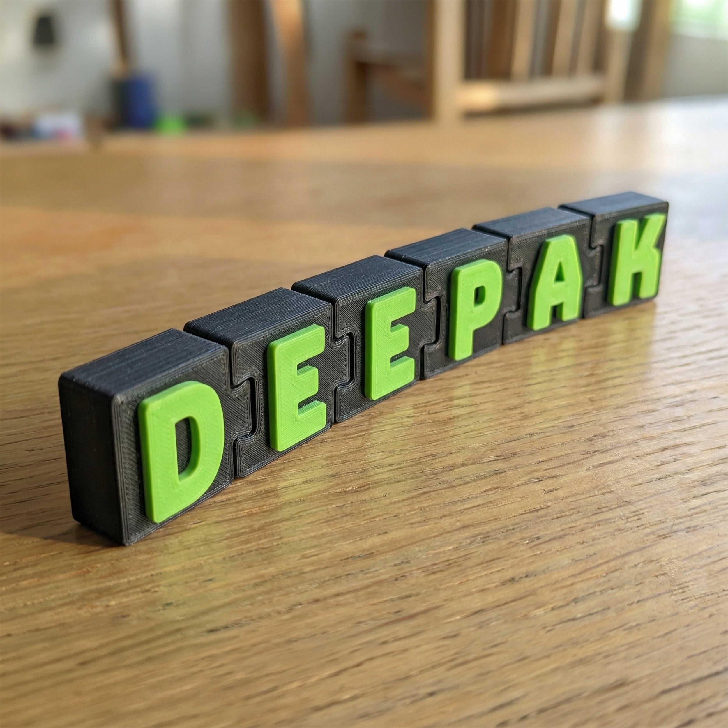Interlock Custom Nameplate & Keychain