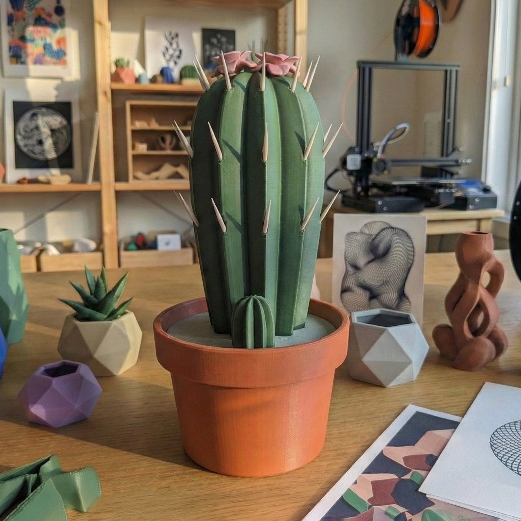 3D Printed Cactus Toothpick Dispenser