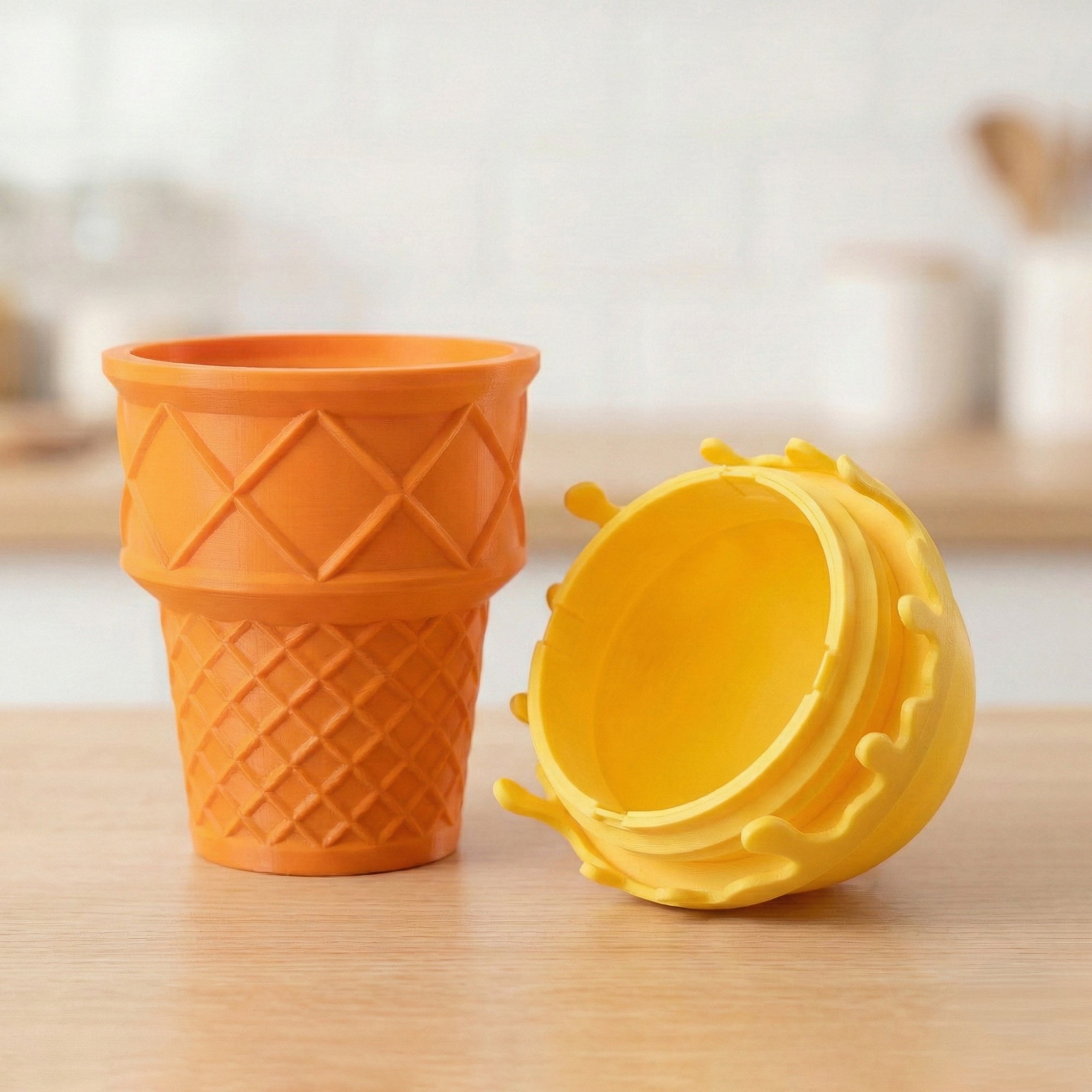3D Ice Cream Container