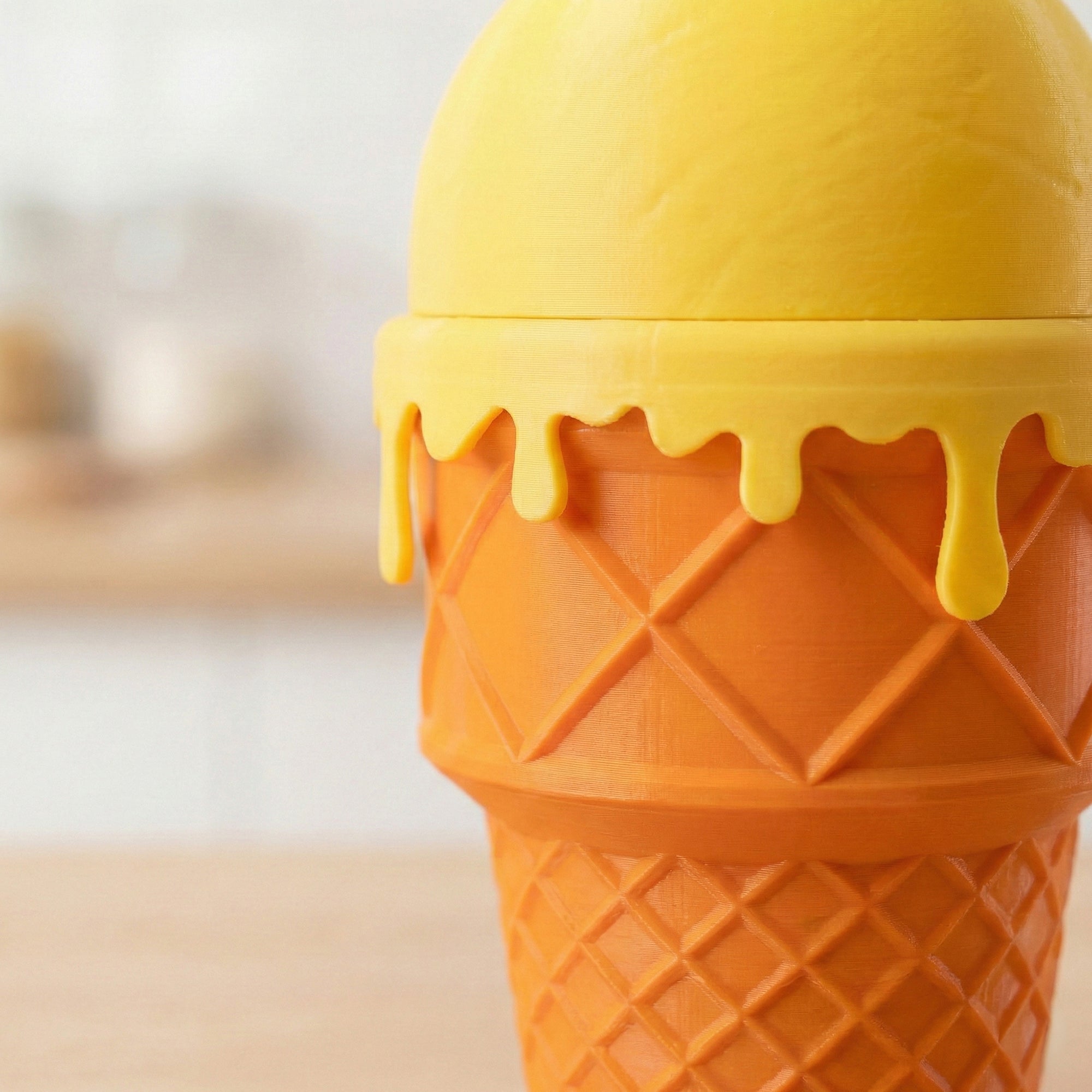 3D Ice Cream Container
