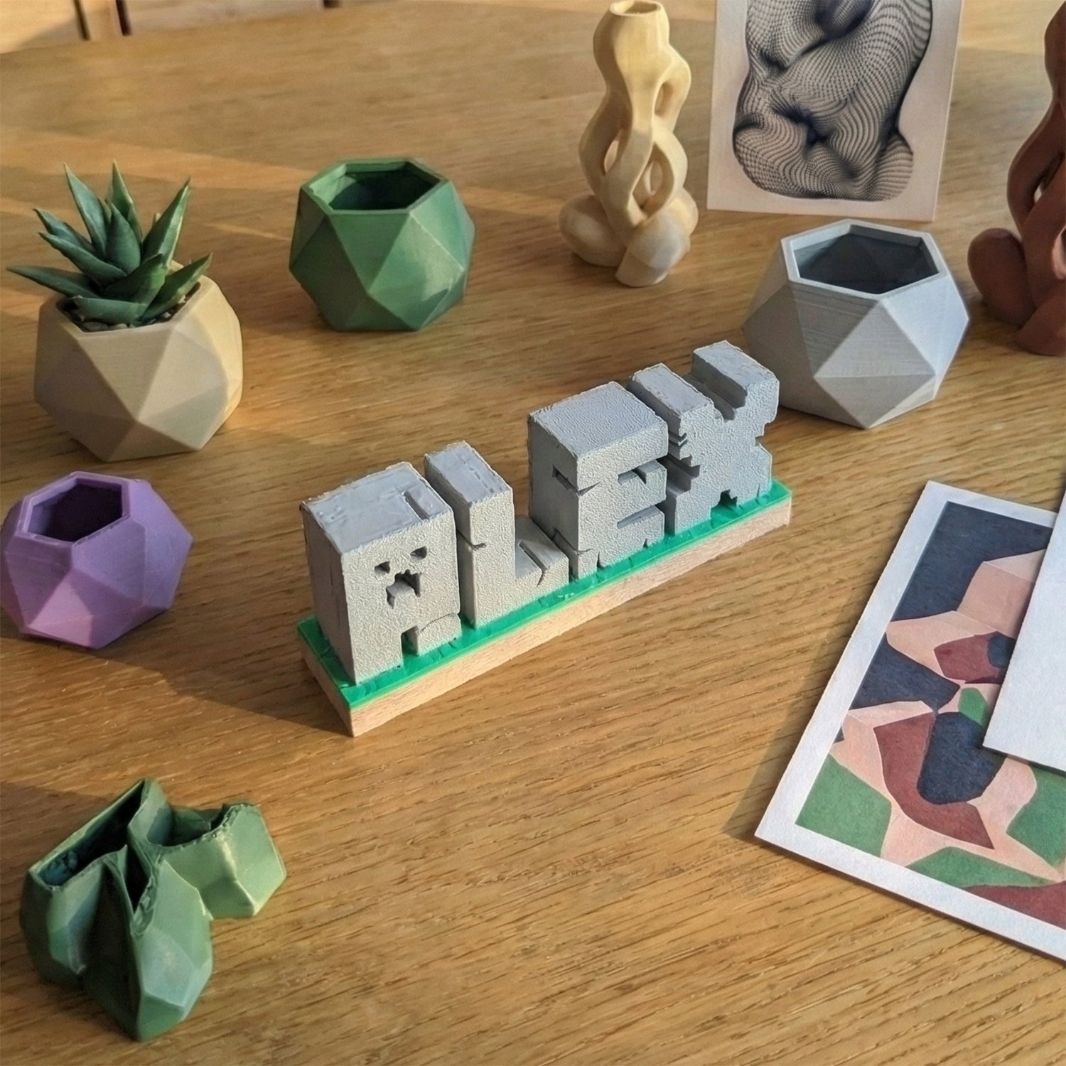 Minecraft 3D Printed Name Display