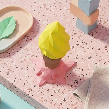 3D Printed Little Scoops Ice Cream Cone Lamp